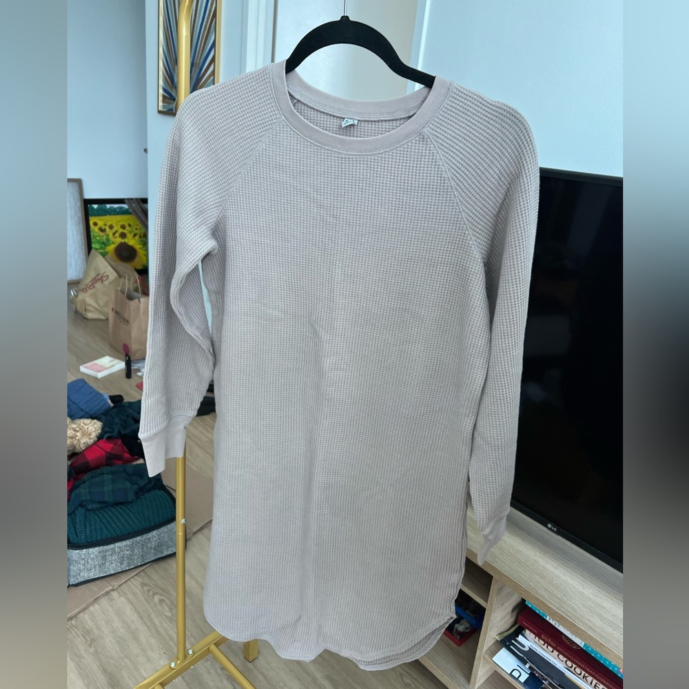 Uniqlo waffle knit sweater dress